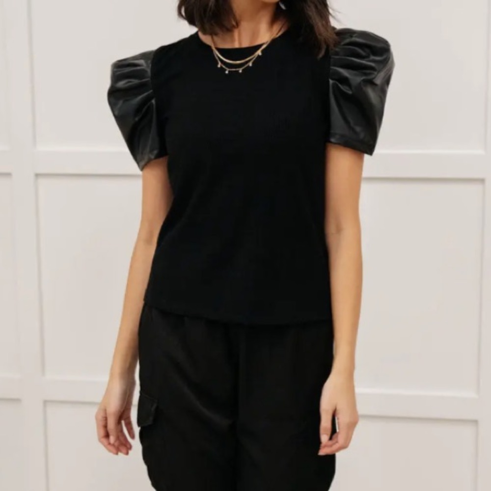 Mittoshop Rock On Puff Sleeve Top - Picture 3 of 8